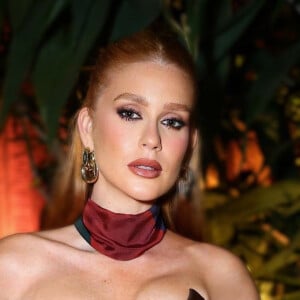 Marina Ruy Barbosa apostou no marrom também na maquiagem para evento