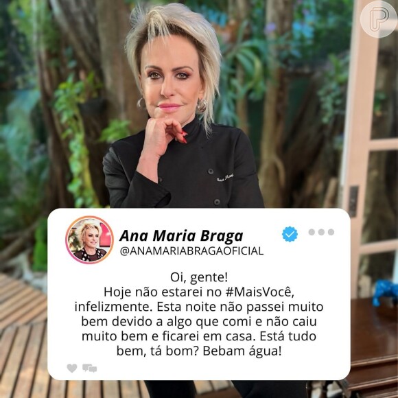 Ana Maria Braga está fora do 'Mais Você' desta quinta-feira, 12 de setembro de 2024