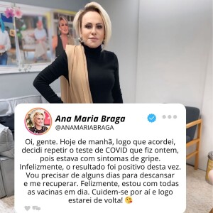 Ana Maria Braga retornou ao 'Mais Você' em 2 de setembro de 2024 após contrair Covid-19 pela 4ª vez