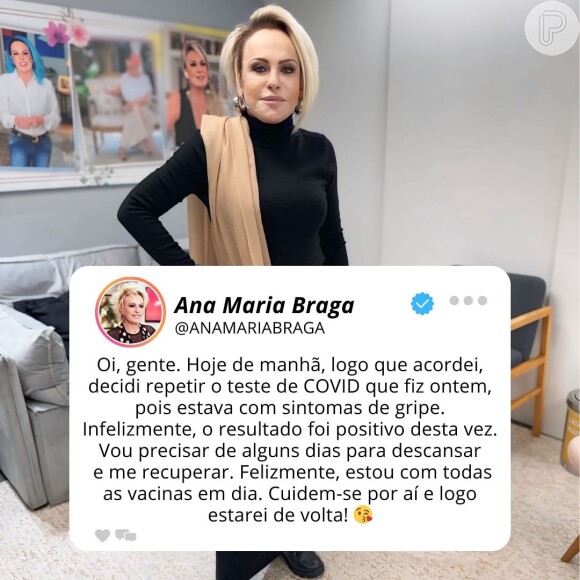 Ana Maria Braga retornou ao 'Mais Você' em 2 de setembro de 2024 após contrair Covid-19 pela 4ª vez