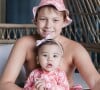 Davi Lucca combina look com Mavie, de 11 meses