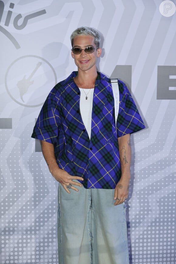 Rock in Rio 2024: João Guilherme deu toque fashionista à estampa xadrez