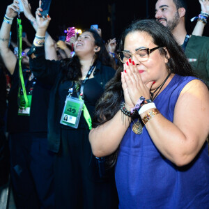 Fã de Xuxa Meneghel, Patrícia, do meme 'que Xou da Xuxa é esse?' também esteve no show da apresentadora no Rock in Rio