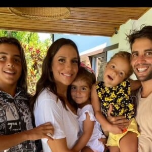 Ivete Sangalo é mãe de Marcelo e das gêmeas Helena e Marina