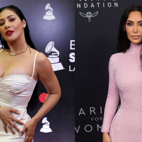 Kim Kardashian e Simaria são outras duas famosas comparadas com frequência nas redes sociais