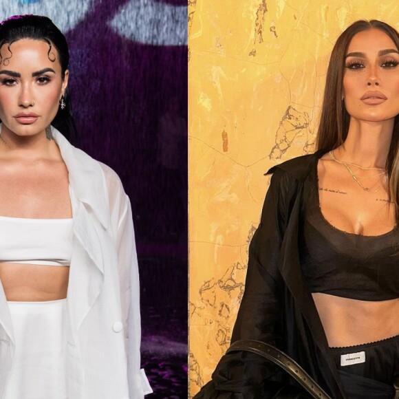 Demi Lovato e... Bianca Andrade. Essa comparação improvável deixa muita gente confusa com a semelhança das duas