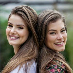 Nem precisou separar a foto! No passado, Camila Queiroz e Bruna Hamú eram muito comparadas por sua beleza