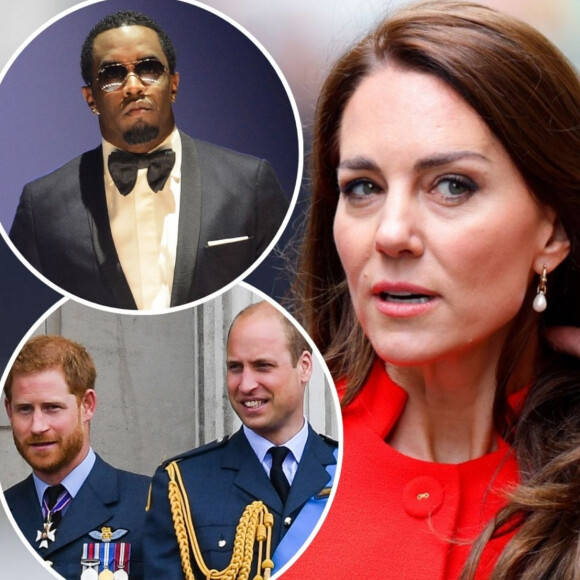 Kate Middleton ajudou William e Harry a escaparem das festas de P. Diddy.