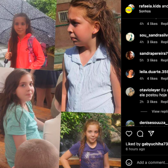 Nos comentários da publicação de Gabriella Gaspar, muita gente notou uma semelhança entre a filha da modelo e Rafaella Santos, irmã de Neymar