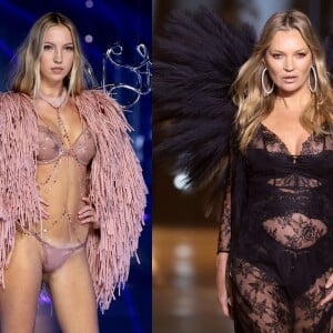 Lila Moss e Kate Moss desfilam pela primeira vez para a Victoria's Secret