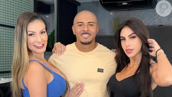 Andressa Urach divulga vídeo pornô de ménage com ex-namorado e confunde seguidores: 'Voltaram?'