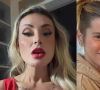 Andressa Urach chama Pugliesi de 'piranha', discute com mulher de rival em 'A Fazenda' e ameaça: 'Quebrar a cara de vocês'