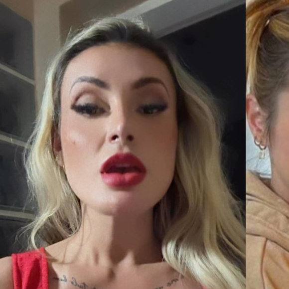 Andressa Urach chama Pugliesi de 'piranha', discute com mulher de rival em 'A Fazenda' e ameaça: 'Quebrar a cara de vocês'