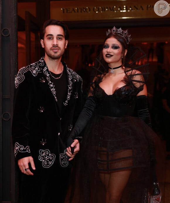 Halloween do Copa: o casal Diogo Melim e Nanda Caroll marcou presença