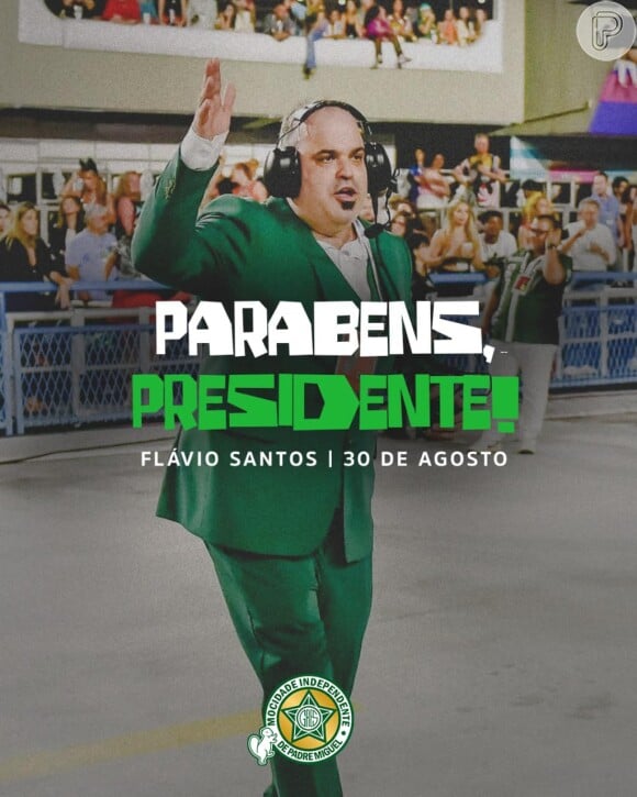 Conhecido pelos apelidos de 'Flávio Mocidade' e 'Al Pacino carioca', ele preside a Mocidade desde 2019