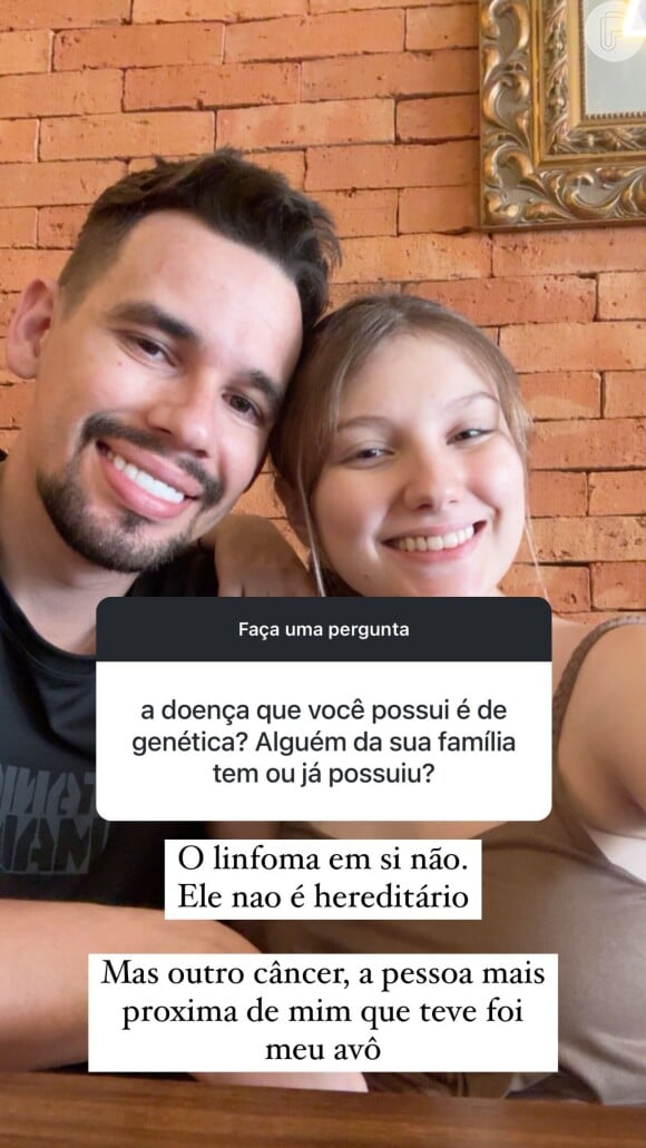 Isabel Veloso, grávida e com câncer, respondeu dúvidas dos fãs sobre a sua gravidez e tratamento