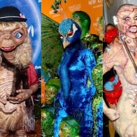 Rainha do Halloween! E.T., pavão, idosa e mais: os 10 looks mais icônicos e bizarros de Heidi Klum para o Dia das Bruxas