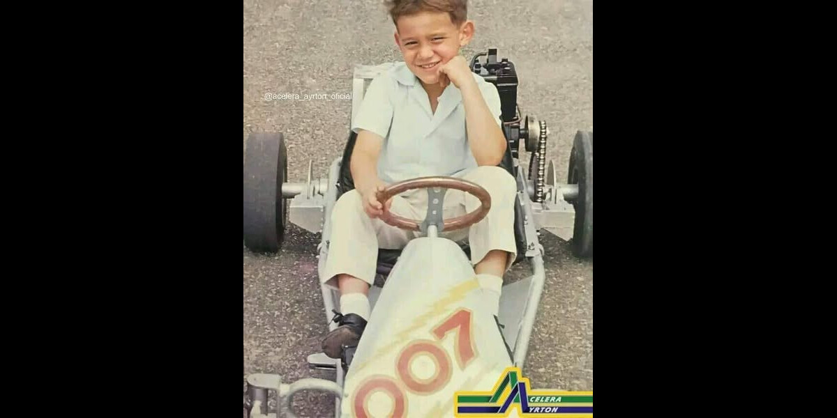 Foto: Infância de Ayrton Senna: o pai foi seu grande incentivador e