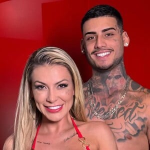 Novo namorado de Andressa Urach, Kylian Cria foi comparado ao filho mais velho da modelo nas redes sociais 