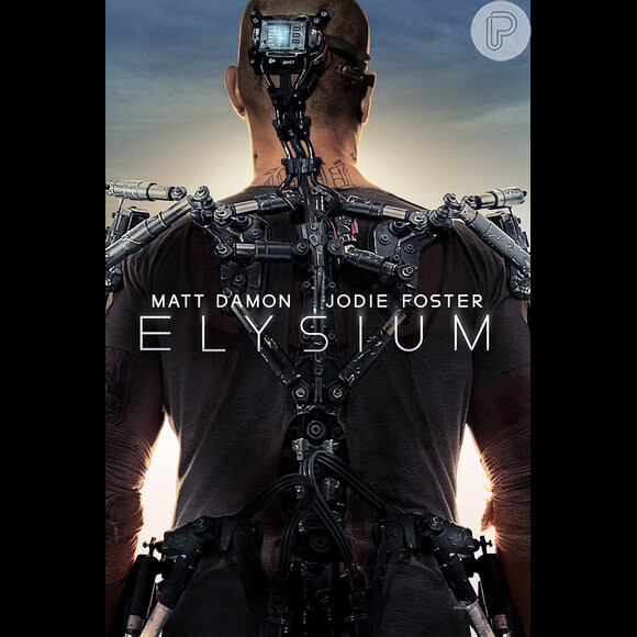 Matt Damon posa para o cartaz de 'Elysium'