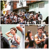 Bruna Marquezine e Caio Castro gravam cenas de 'I Love Paraisópolis' em SP