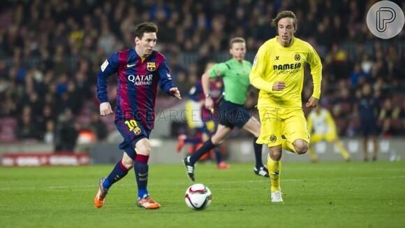 Lionel Messi marcou um gol na vitória do Barcelona sobre o Villarreal