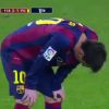 Lionel Messi passou mal no jogo do Barcelona e vomitou mais uma vez