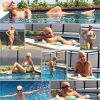 Aos 65 anos e solteira, Ana Maria Braga fez topless na piscina e mostrou que está com o corpo em dia