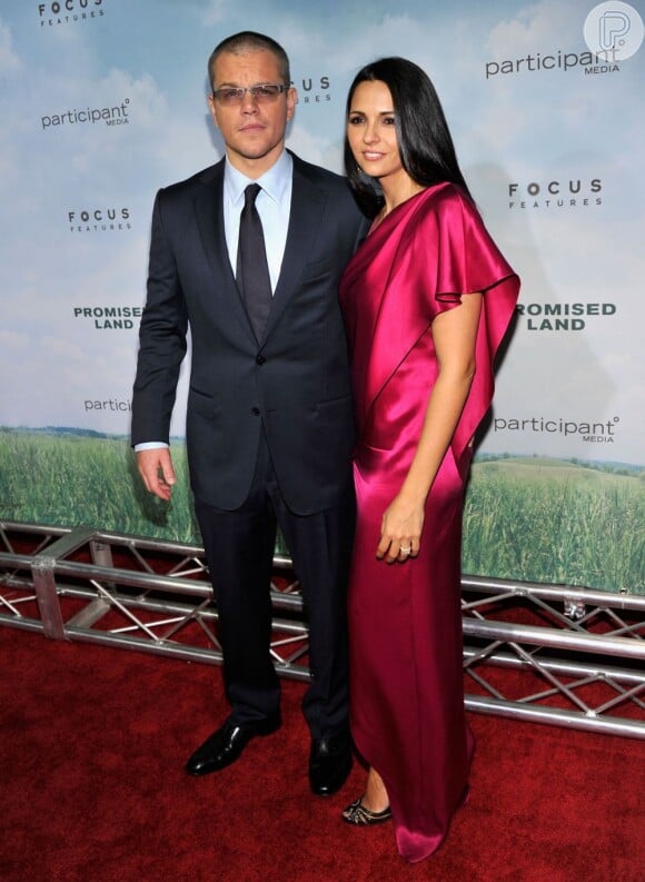 Matt Damon e Luciana Barrosso se casaram em uma cerimônia simples, em 2005