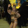 Josie Pessôa foi um dos destaques da escola de samba Grande Rio na primeira noite de desfiles do grupo especial no Rio