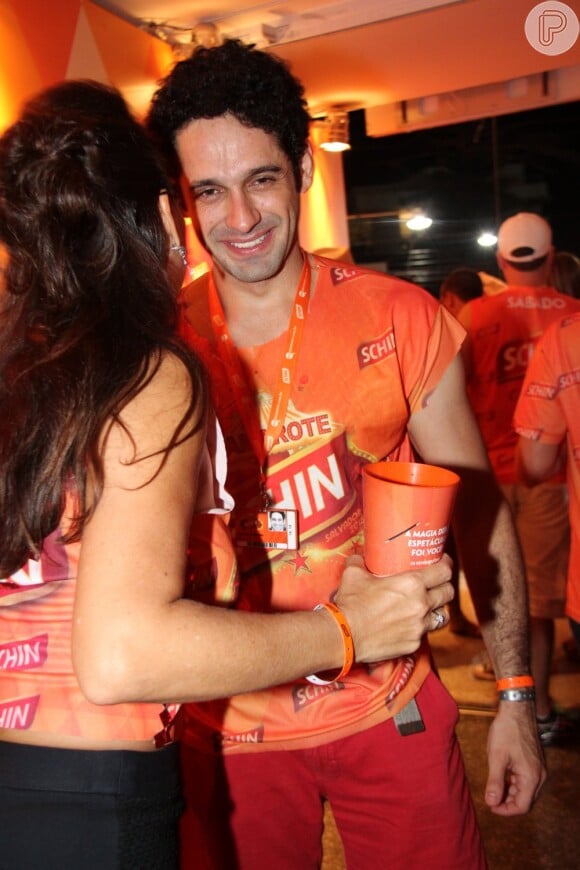 João Baldasserini curtiu bastante o camarote de cervejaria durante o Carnaval de Salvador