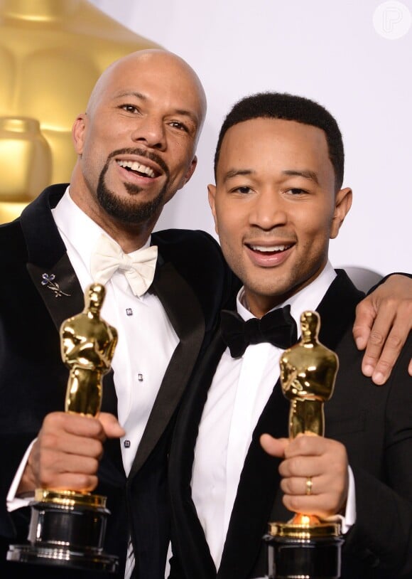 Common and John Legend faturam Oscar de Melhor Canção com 'Glory', composta por John Stephens e Lonnie Lynn, do filme 'Selma'