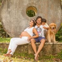 Juliana Knust dá à luz Arthur, seu segundo filho com Gustavo Machado
