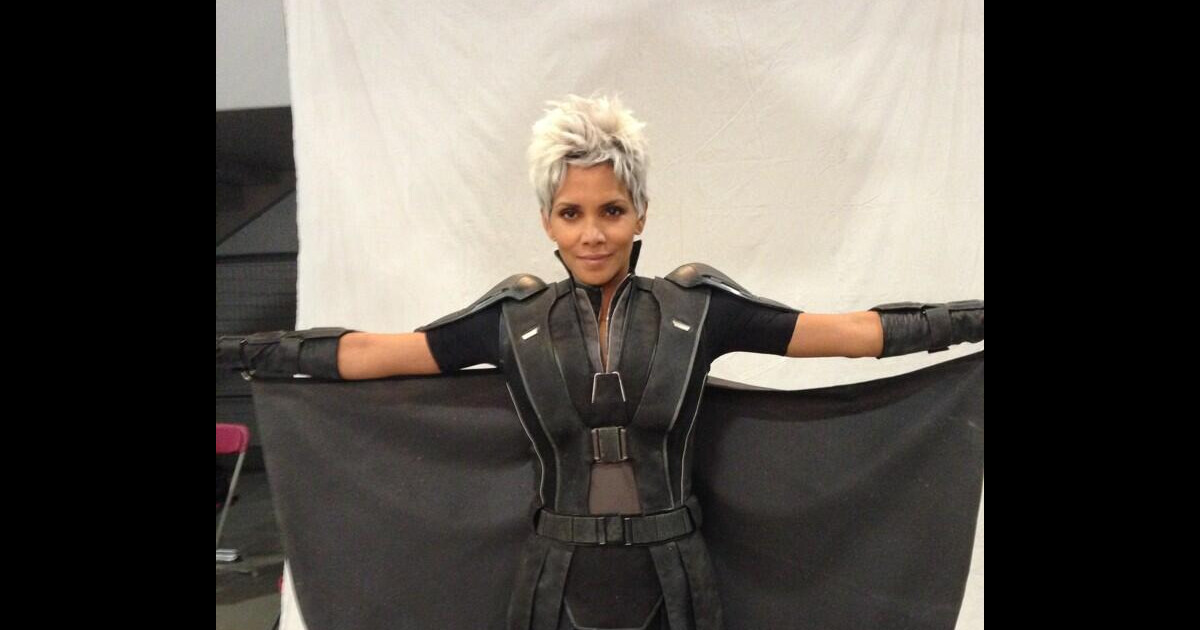 Halle Berry aparece caracterizada de Tempestade para o novo filme