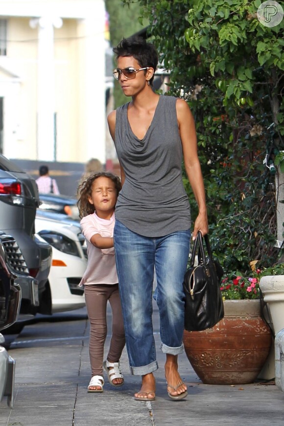 Halle Berry já é mãe de Nahla, de 5 anos, fruto de seu relacionamento com o modelo Gabriel Aubry