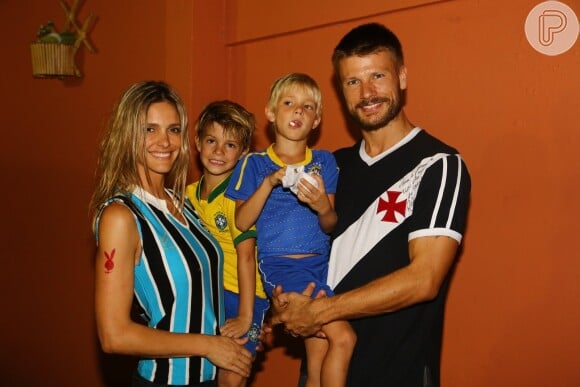 Fernanda Lima e Rodrigo Hilbert são pais de João e Francisco. Os gêmeos do casal completam 7 anos em abril