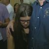 A filha de José Rico, de 13 anos, foi consolada por amigos do cantor