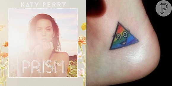 E o terceiro disco de Katy Perry, 'Prism', virou um bonitinho triângulo colorido