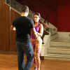 Zilu Godoi fez uma aula de dança na noite de sábado, 28 de março de 2015. Acompanhada por suas colegas de trabalho, Karol Veiga e Adriana Sorrentino, a ex-mulher de Zezé Di Camargo foi orientada por Marlene Mattos, diretora de seu novo programa no canal E+
