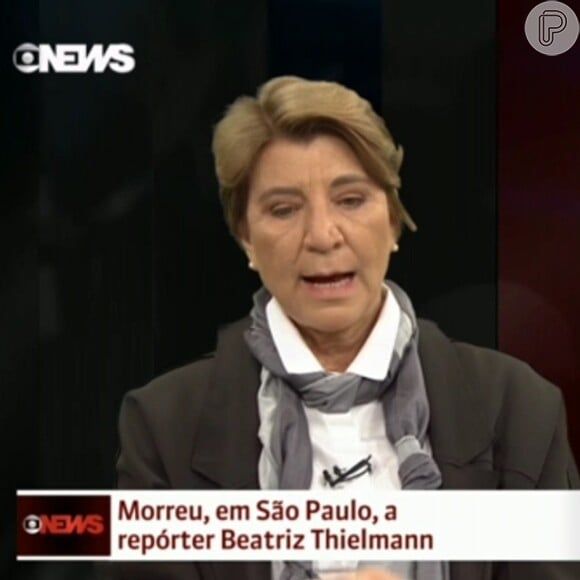 Beatriz Thielmann era jornalista da TV Globo há 30 anos