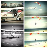 Enzo Celulari mostra espírito aventureiro e salta de paraquedas no Rio