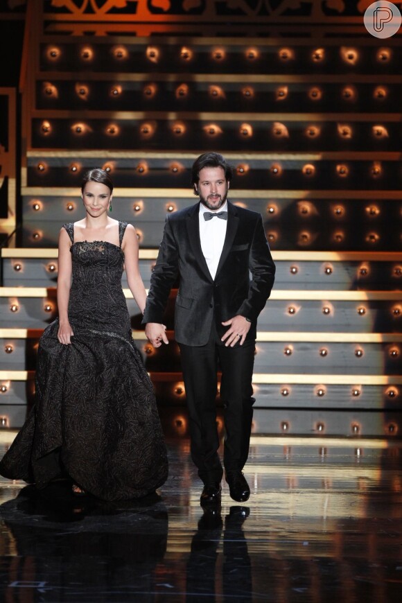 Débora Falabella e Murilo Benício prestigiam o "XVIII Globos de Ouro" em Portugal, em 19 de maio de 2013