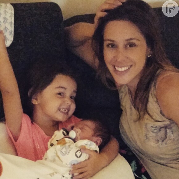 Dani Monteiro apresentou recentemente seu segundo filho, Bento. A apresentadora também é mãe da pequena Maria, de 4 anos
