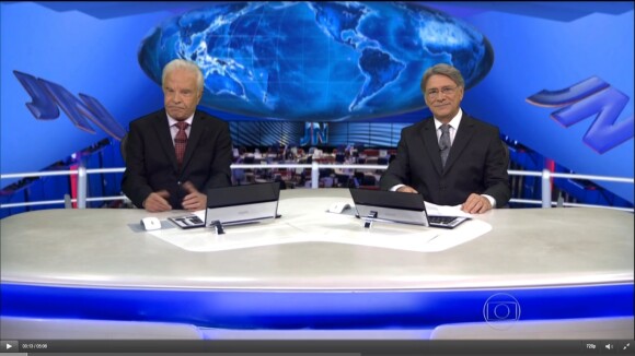 Cid Moreira e Sérgio Chapelin assumem bancada do 'Jornal Nacional':'Emocionante'