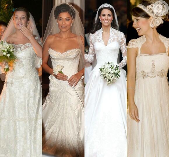 Mês das noivas! Relembre vestidos que as famosas usaram em seus casamentos