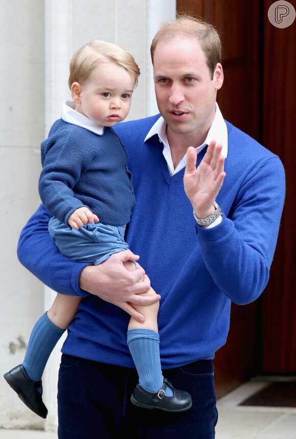 Príncipe William leva o filho, George, para visitar a mãe, Kate Middleton, e sua nova irmã