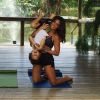 Daniele Suzuki faz graça com o filho Kauai, 3 anos, em foto postada no perfil do Instagram da atriz