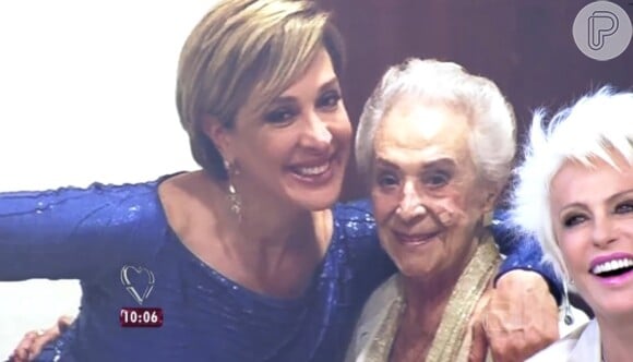Ana Maria Braga homenageia mãe de Claudia Raia no 'Mais Você'