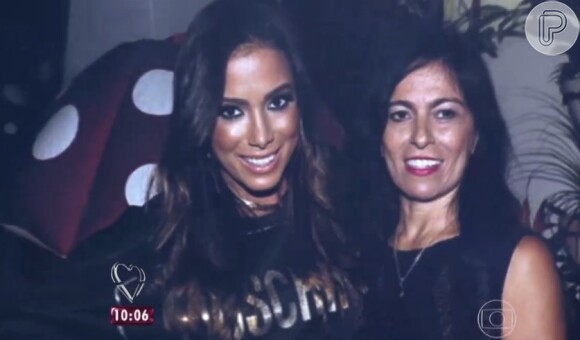 Ana Maria Braga também mostrou Anitta com a mãe no 'Mais Você'