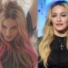 Madonna muda o visual e faz mechas cor-de-rosa para gravação de clipe nesta sexta-feira, 15 de maio de 2015